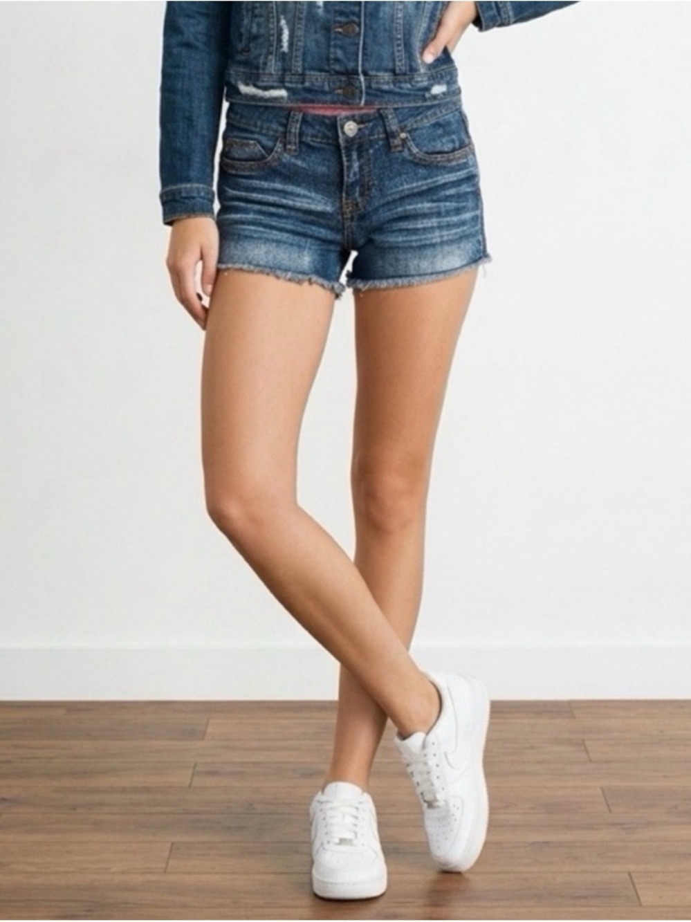 Women’s dollhouse Denim Cutoff Shorts - Blue